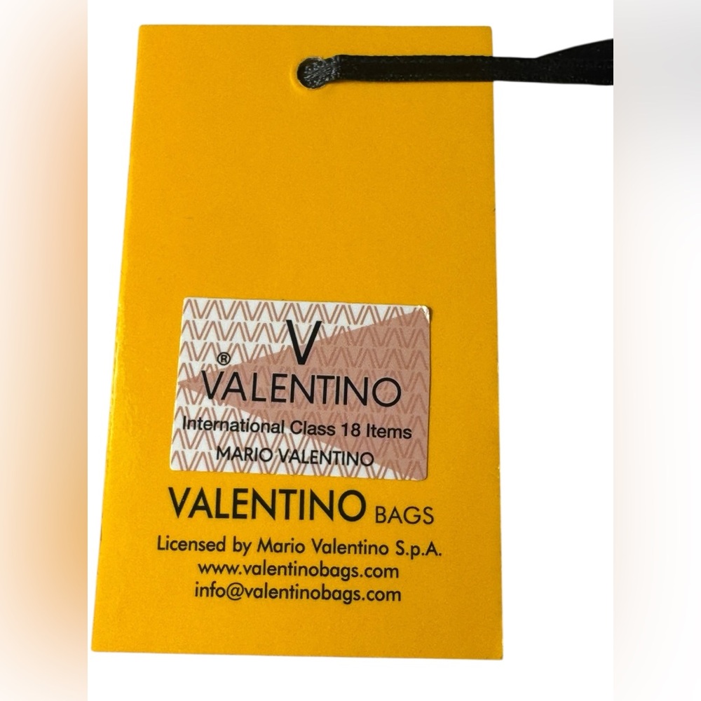 VALENTINO BY MARIO VALENTINO Bianca Leather Continental Wallet removable chain - Picture 16 of 16